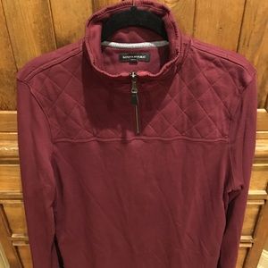 Men’s Banana Republic 3/4 pullover - burgundy